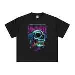 Skull Wave in Space Streetwear T Shirt-INNBLAC Fashion Apparel