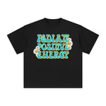 Slogan & Daisies Graphic Tee-INNBLAC Fashion Apparel