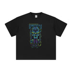 Street Style Hip Hop Cat Graphic Tee-INNBLAC Fashion Apparel