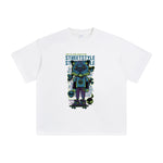 Street Style Hip Hop Cat Graphic Tee-INNBLAC Fashion Apparel