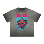 Distressed Streetwear Cartoon Graphic Tee