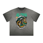 Distressed Streetwear Cartoon Graphic Tee