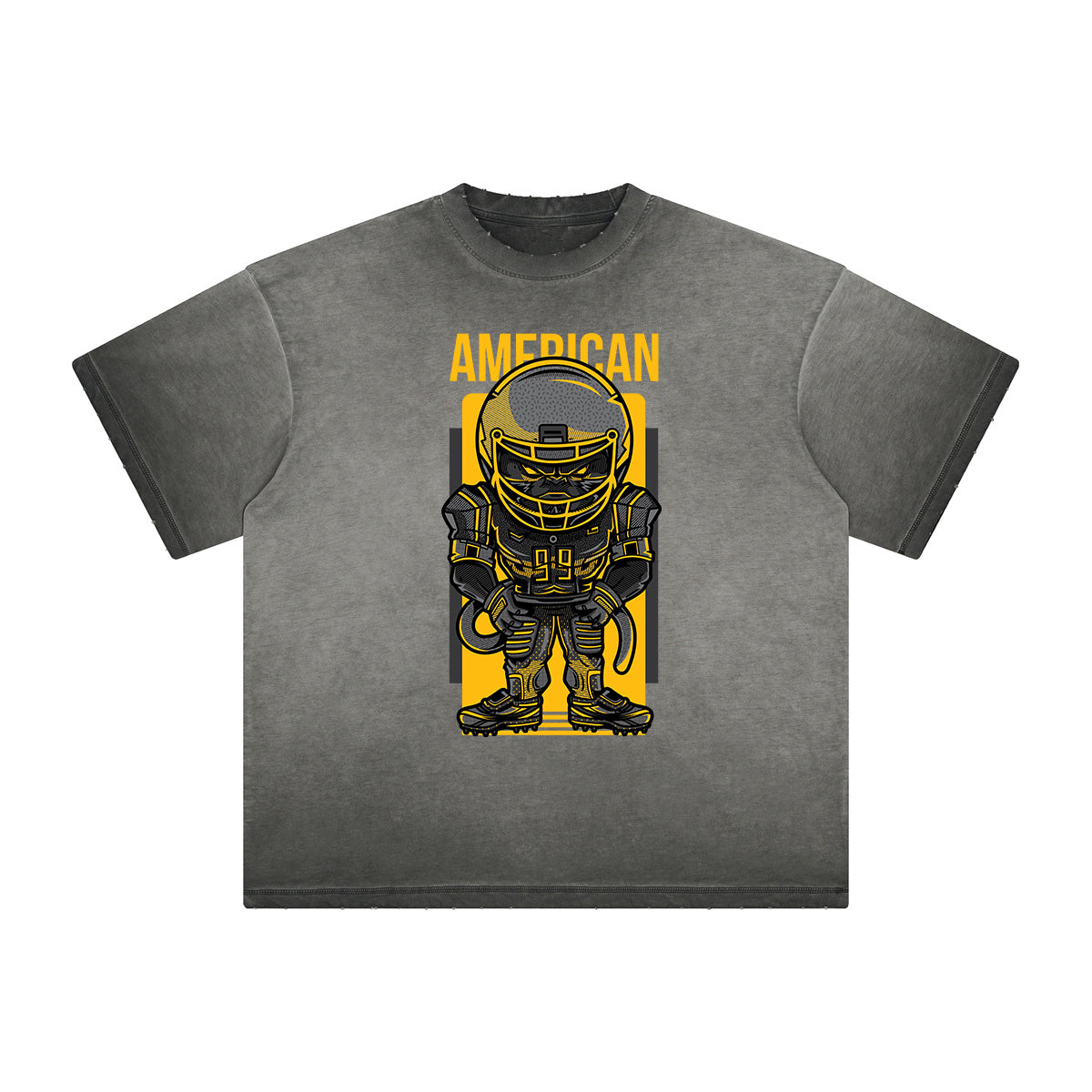 Distressed Streetwear Cartoon Graphic Tee