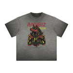 Distressed Streetwear Cartoon Graphic Tee