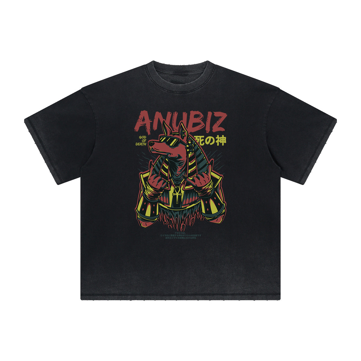 Camiseta con gráficos de dibujos animados de ropa urbana de peso pesado