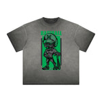 Distressed Streetwear Cartoon Graphic Tee