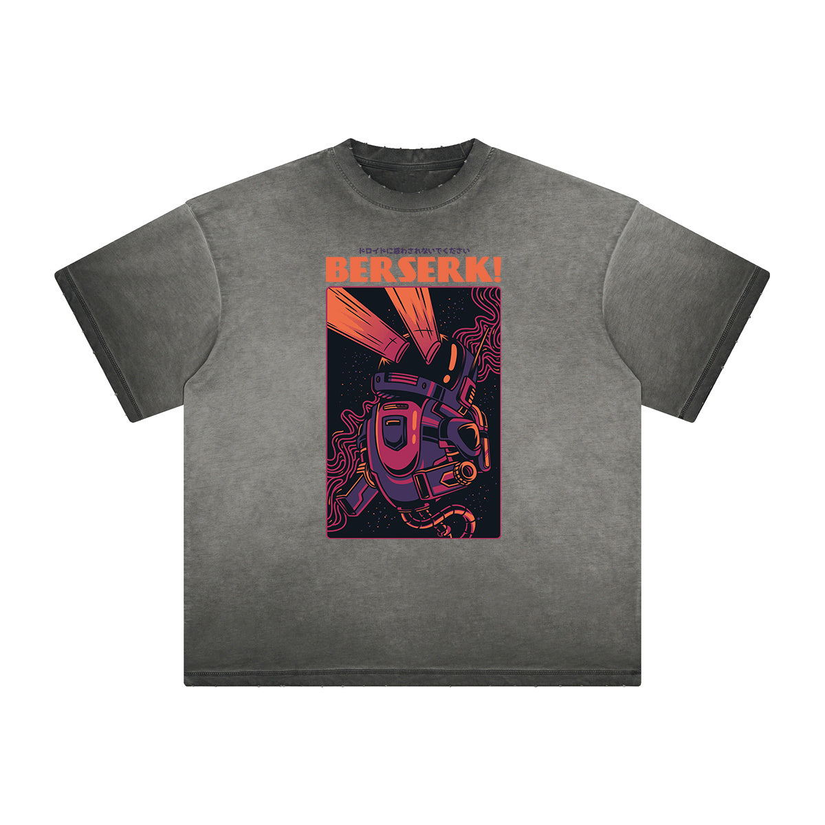 Distressed Streetwear Cartoon Graphic Tee