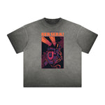 Distressed Streetwear Cartoon Graphic Tee