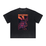 Camiseta con gráficos de dibujos animados de ropa urbana de peso pesado