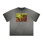 Distressed Streetwear Cartoon Graphic Tee