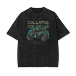 Punk Faded Monster Pattern Tee