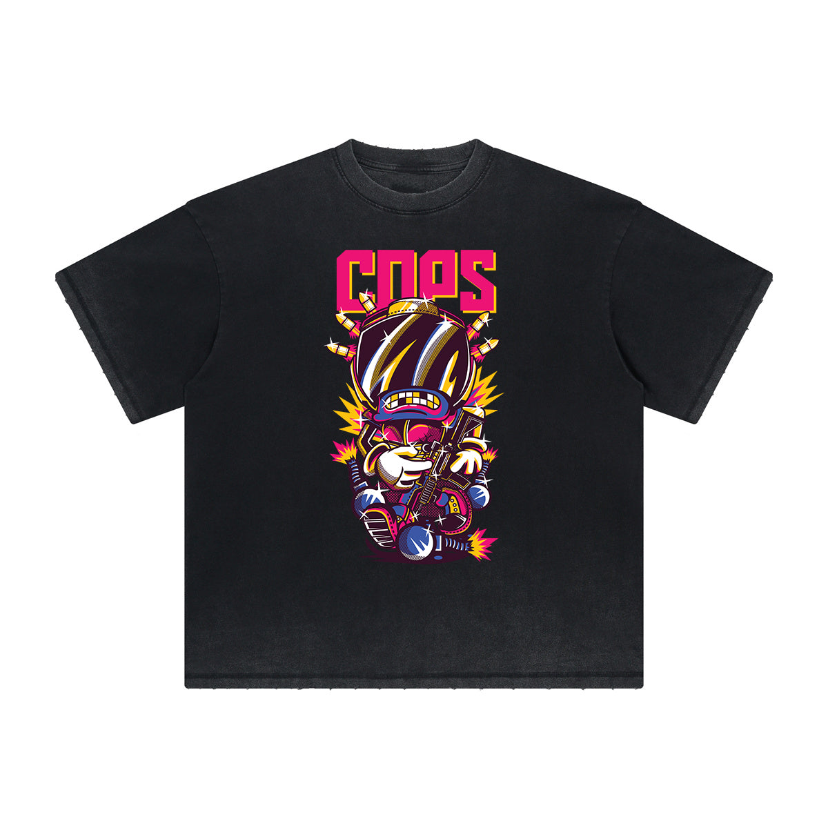 Distressed Punk Monster Graphic Tee