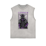 Camiseta sin mangas con gráficos de monstruo punk