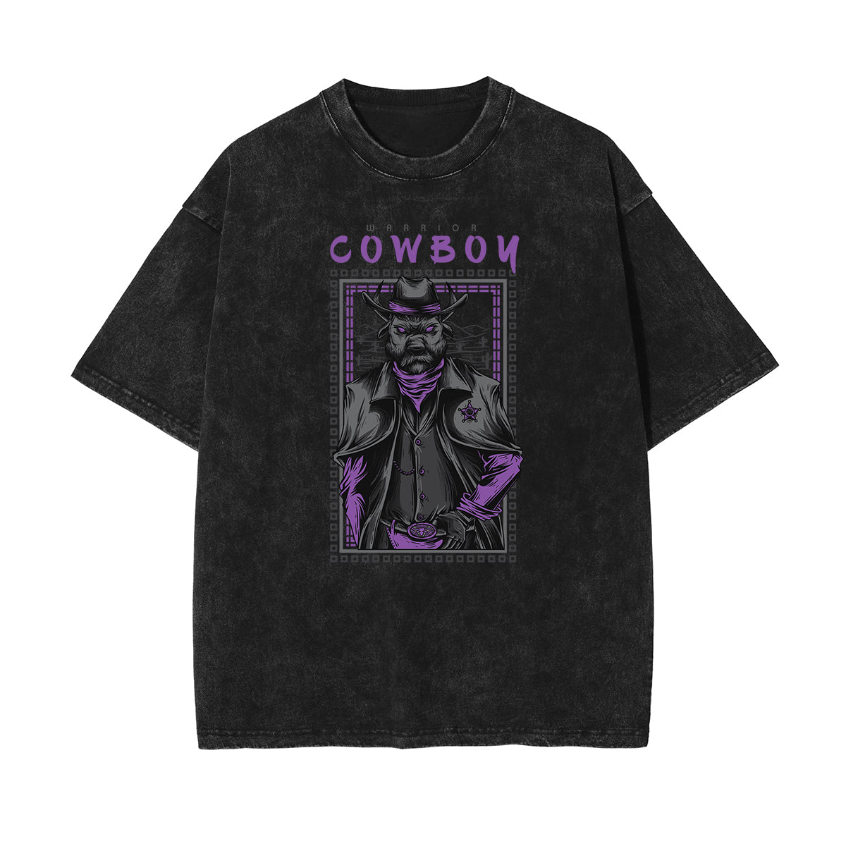 Punk Faded Monster Pattern Tee