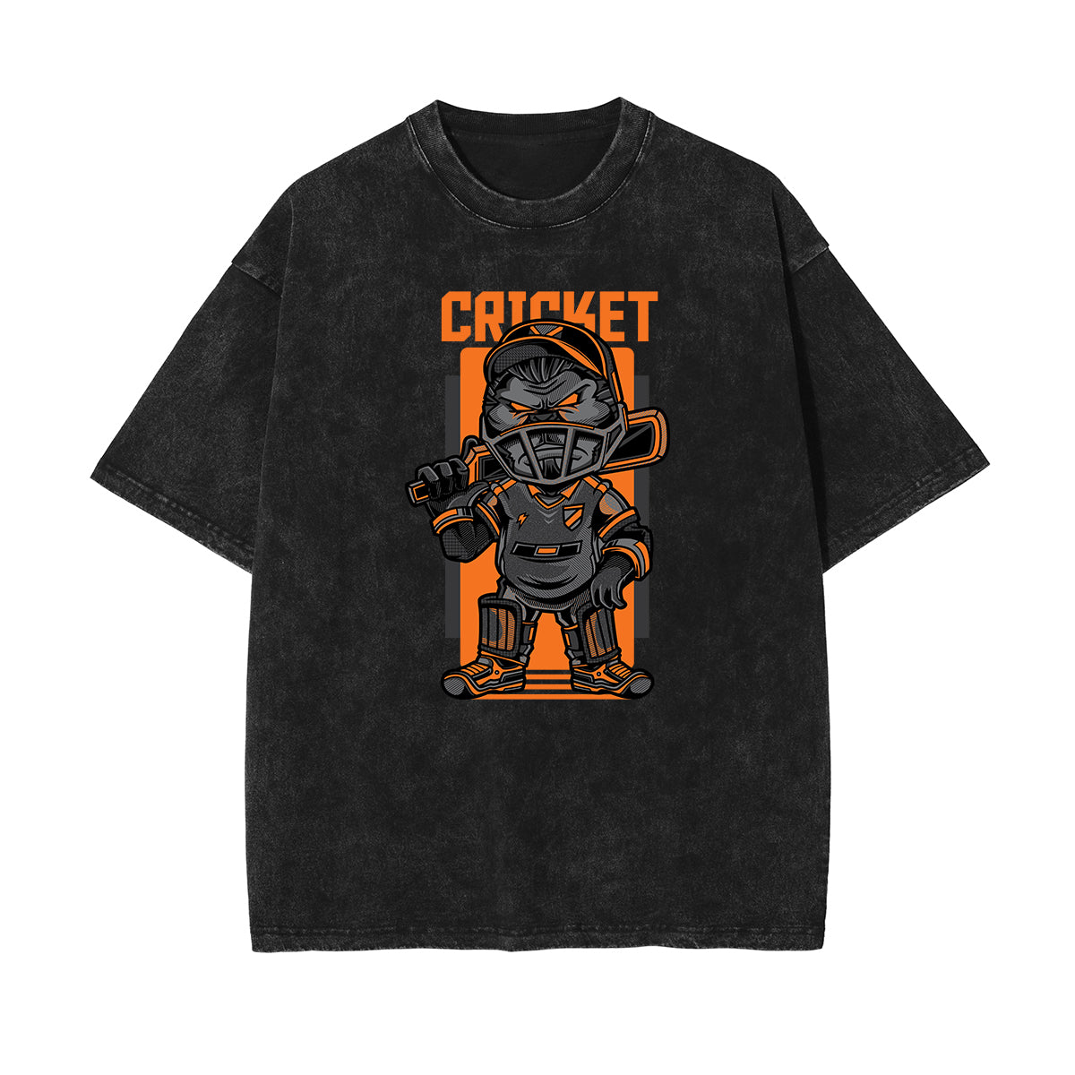 Punk Faded Monster Pattern Tee