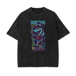 Punk Faded Monster Pattern Tee