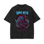 Punk Faded Monster Pattern Tee