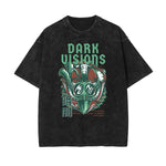 Punk Faded Monster Pattern Tee