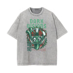 Punk Stone Wash Monster Pattern Tee