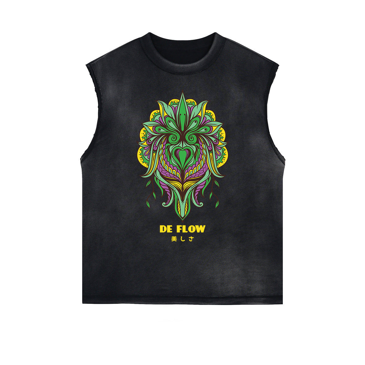 Sleeveless Punk Monster Graphic Tee