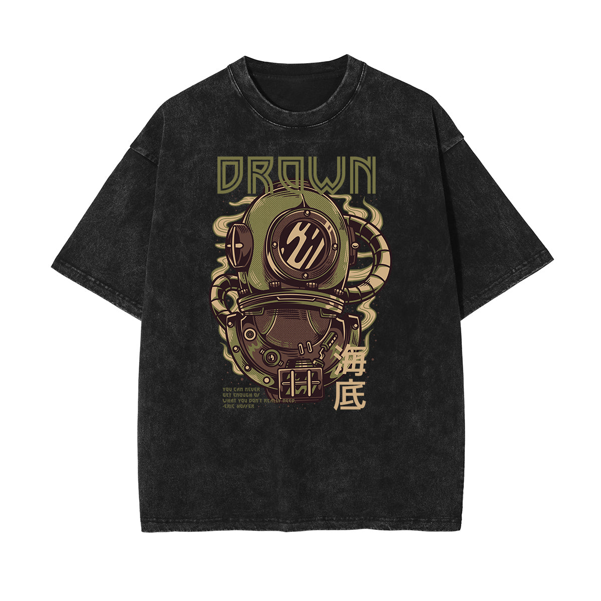 Punk Faded Monster Pattern Tee