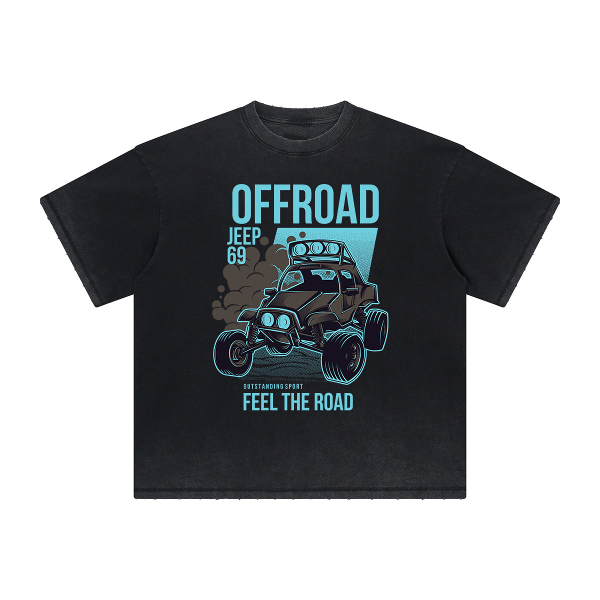 Camiseta gráfica steampunk de peso pesado