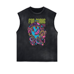 Steampunk Graphic Muscle Tank