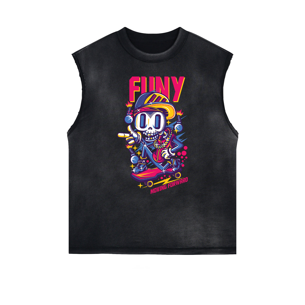 Steampunk Graphic Muscle Tank