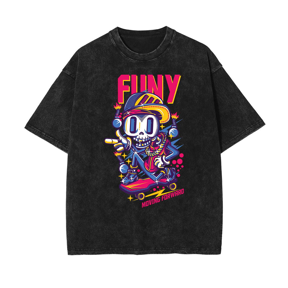 Steampunk Stone Wash Pattern Tee