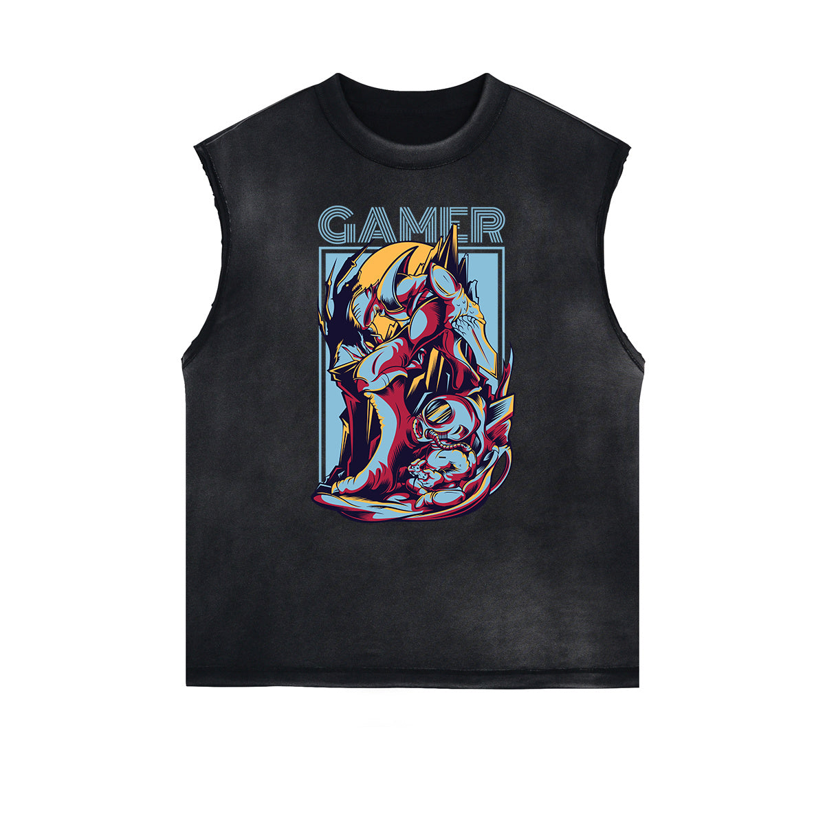 Steampunk Graphic Muscle Tank