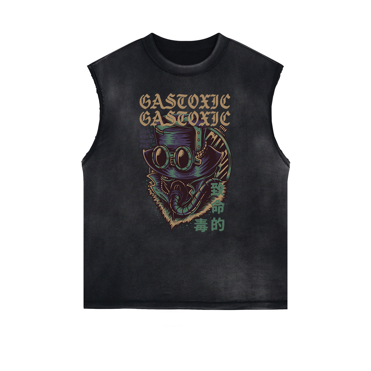 Steampunk Graphic Muscle Tank