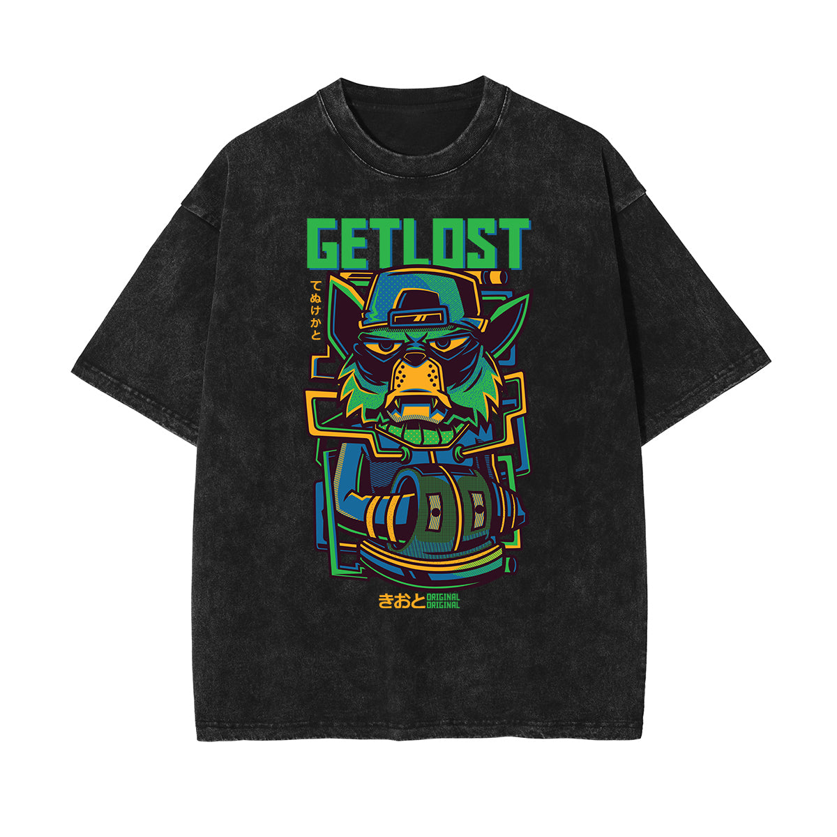 Steampunk Stone Wash Pattern Tee