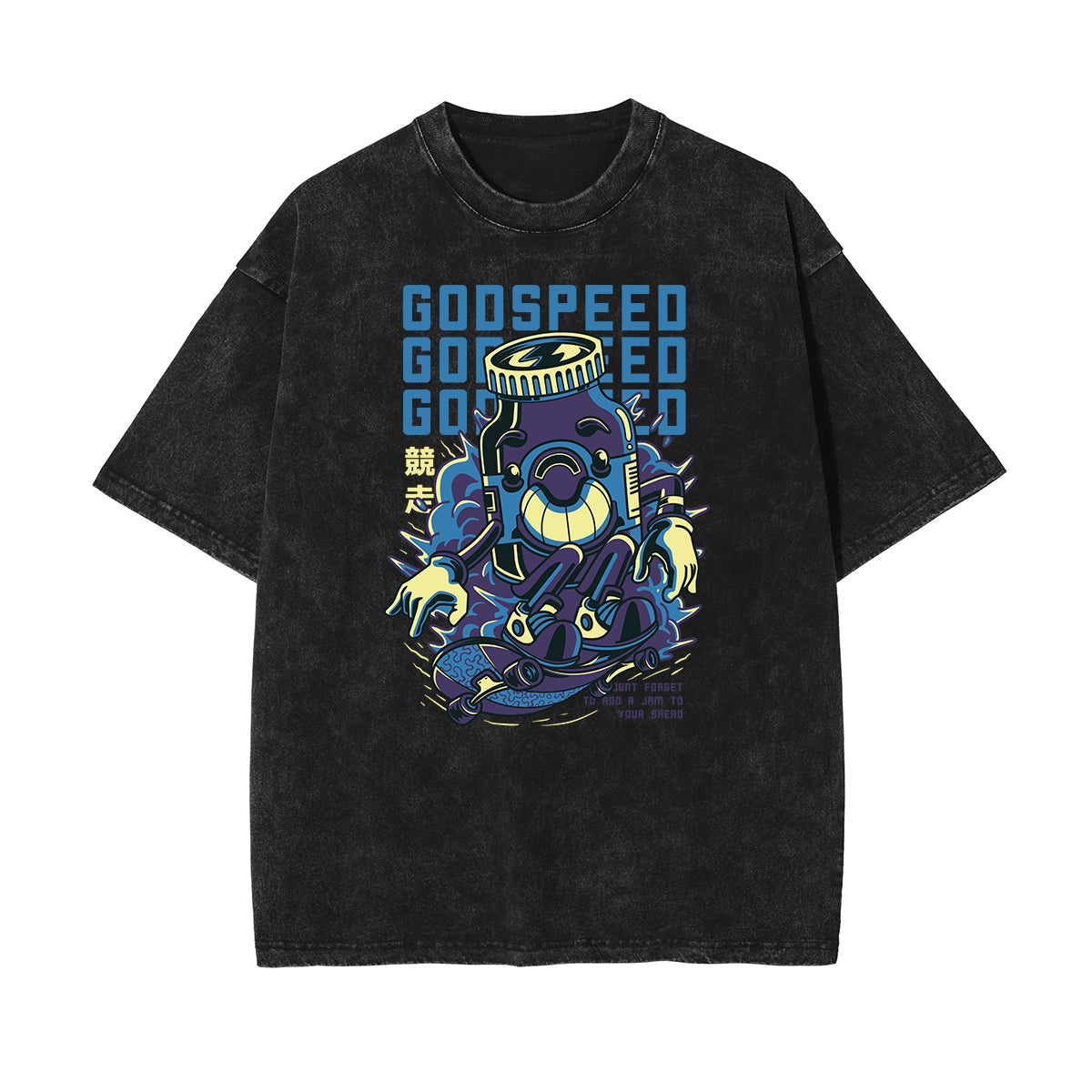 Camiseta con estampado divertido descolorido steampunk