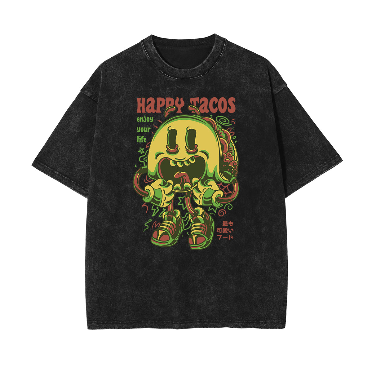 Camiseta con estampado divertido descolorido steampunk
