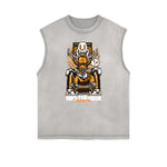 Camiseta sin mangas con estampado divertido de Steampunk