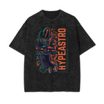 Camiseta con estampado divertido descolorido steampunk