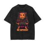 Camiseta con estampado divertido descolorido steampunk