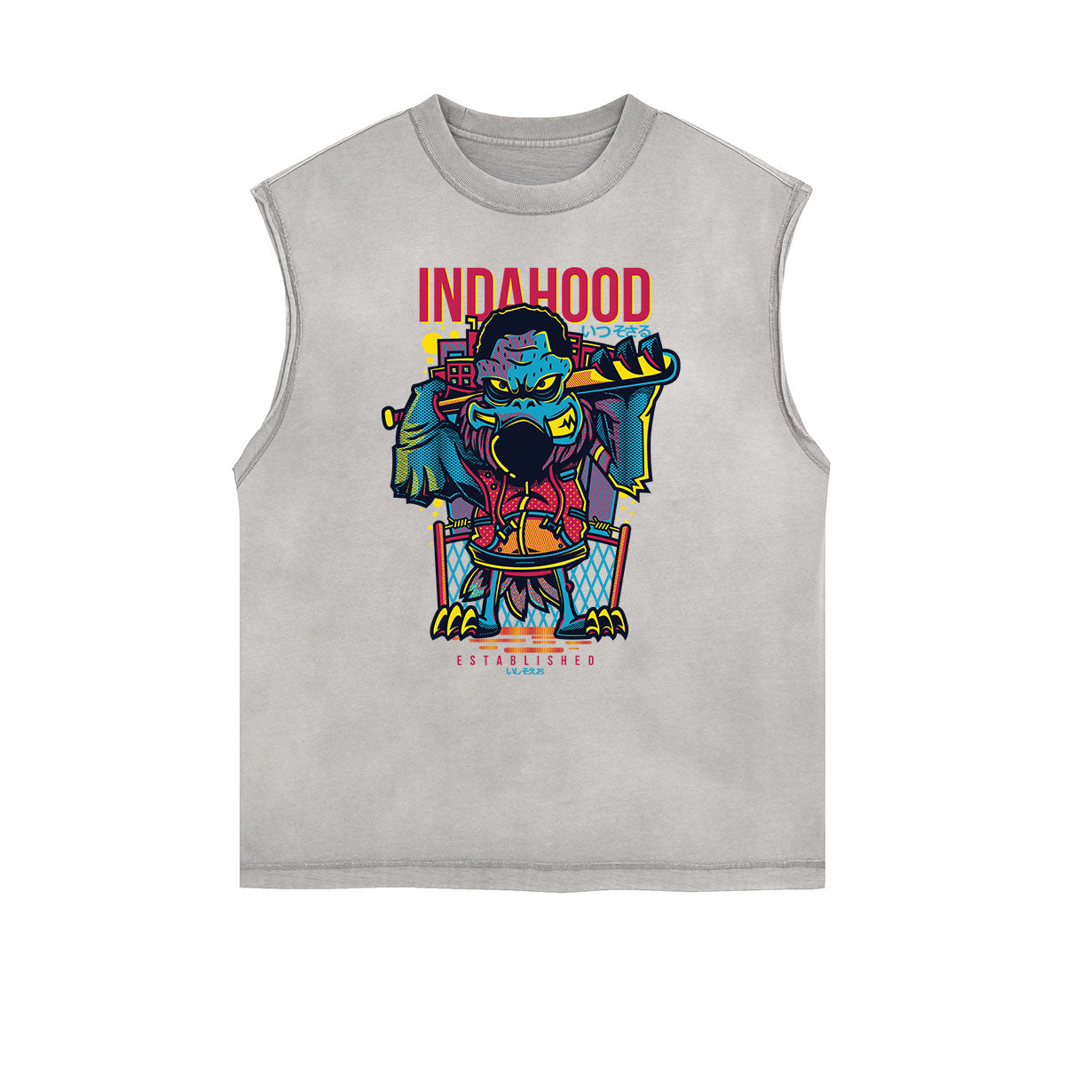 Camiseta sin mangas con estampado divertido de Steampunk