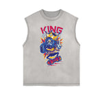 Camiseta sin mangas con estampado divertido de Steampunk