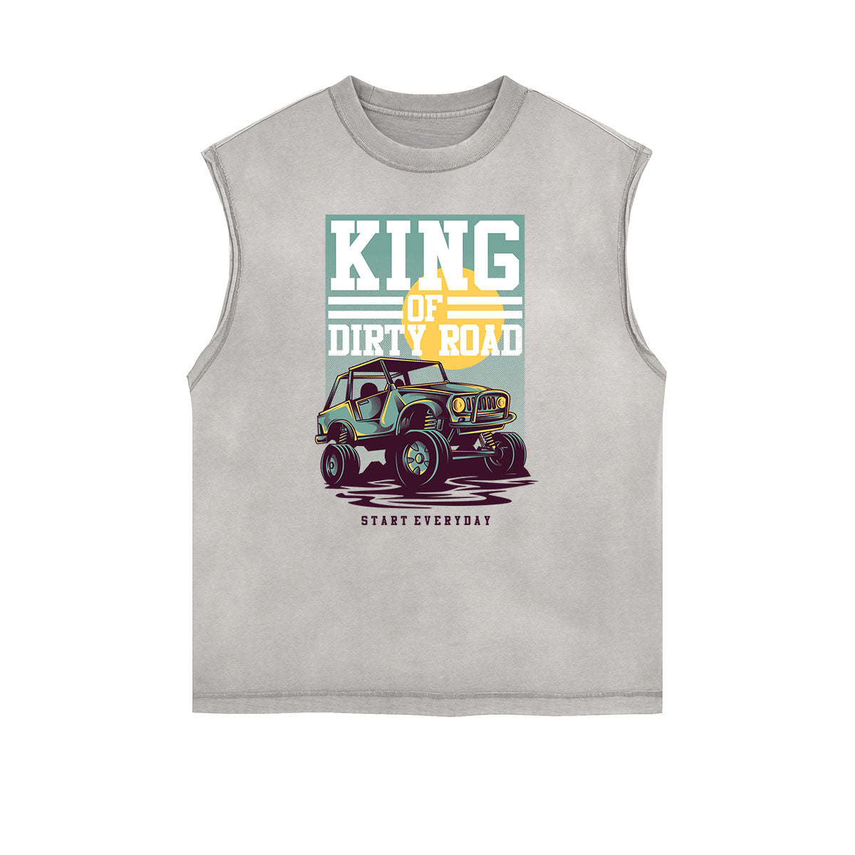 Camiseta sin mangas con estampado divertido de Steampunk