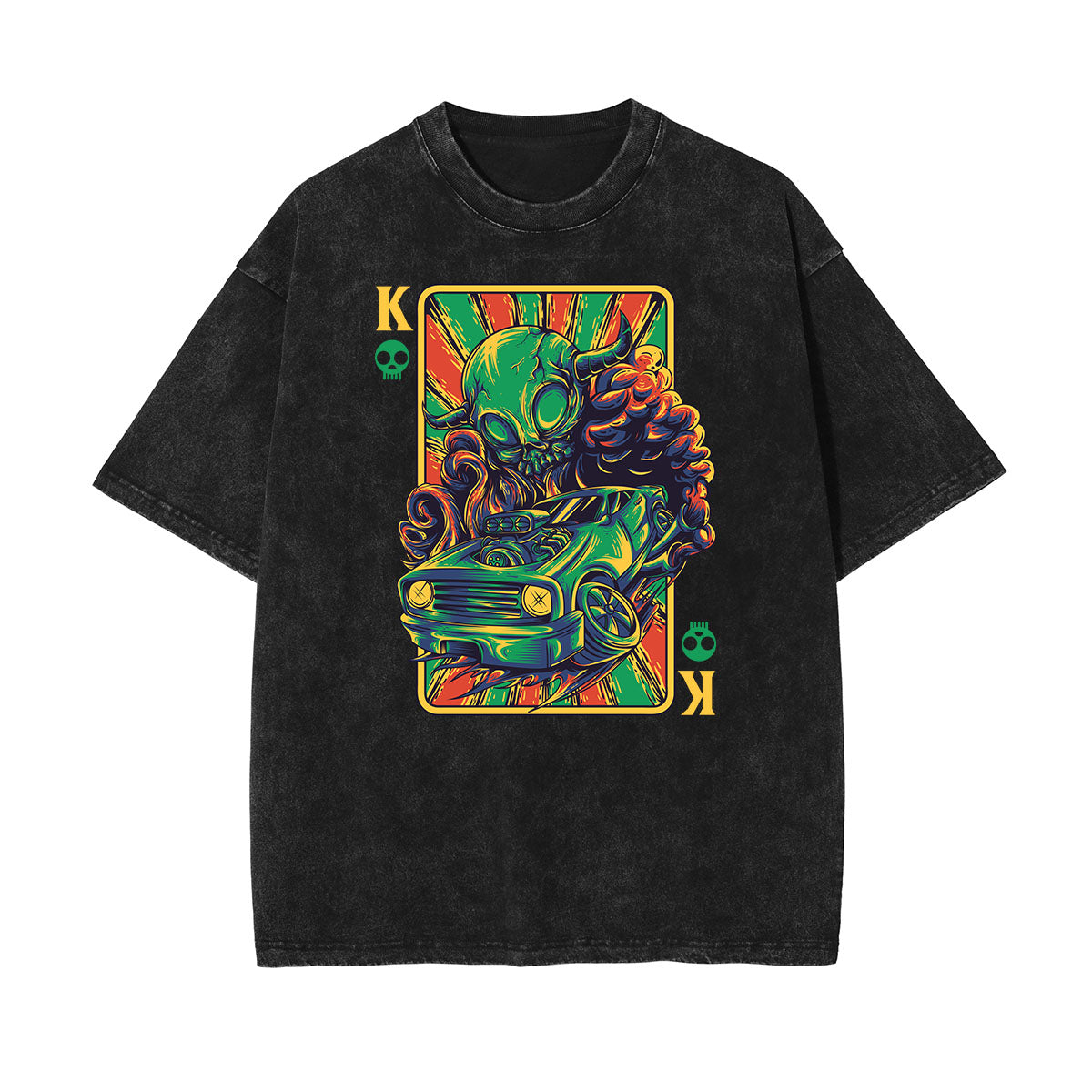 Camiseta con estampado divertido descolorido steampunk