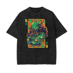 Camiseta con estampado divertido descolorido steampunk