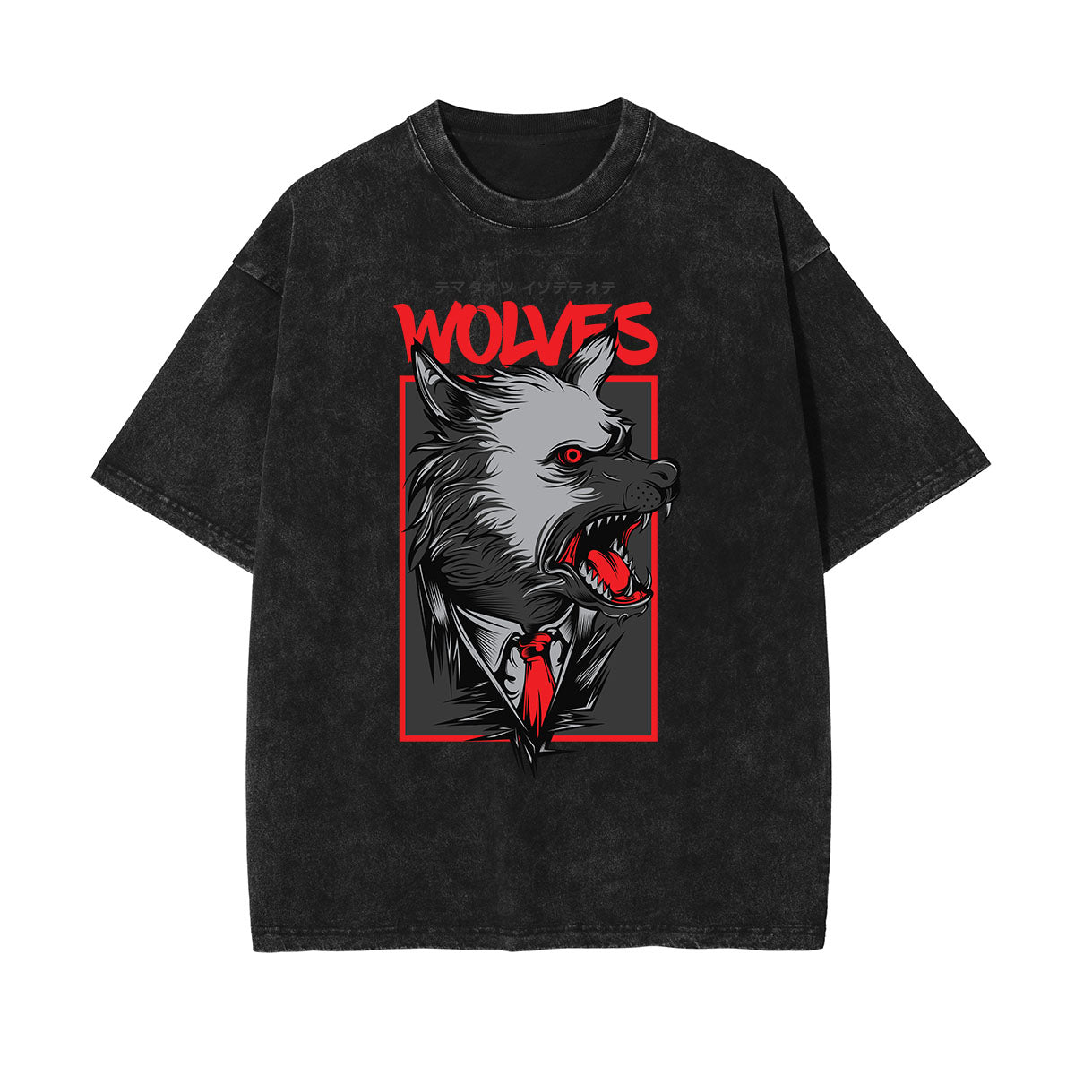 Faded Humorous Cartoon Pattern T Shirt