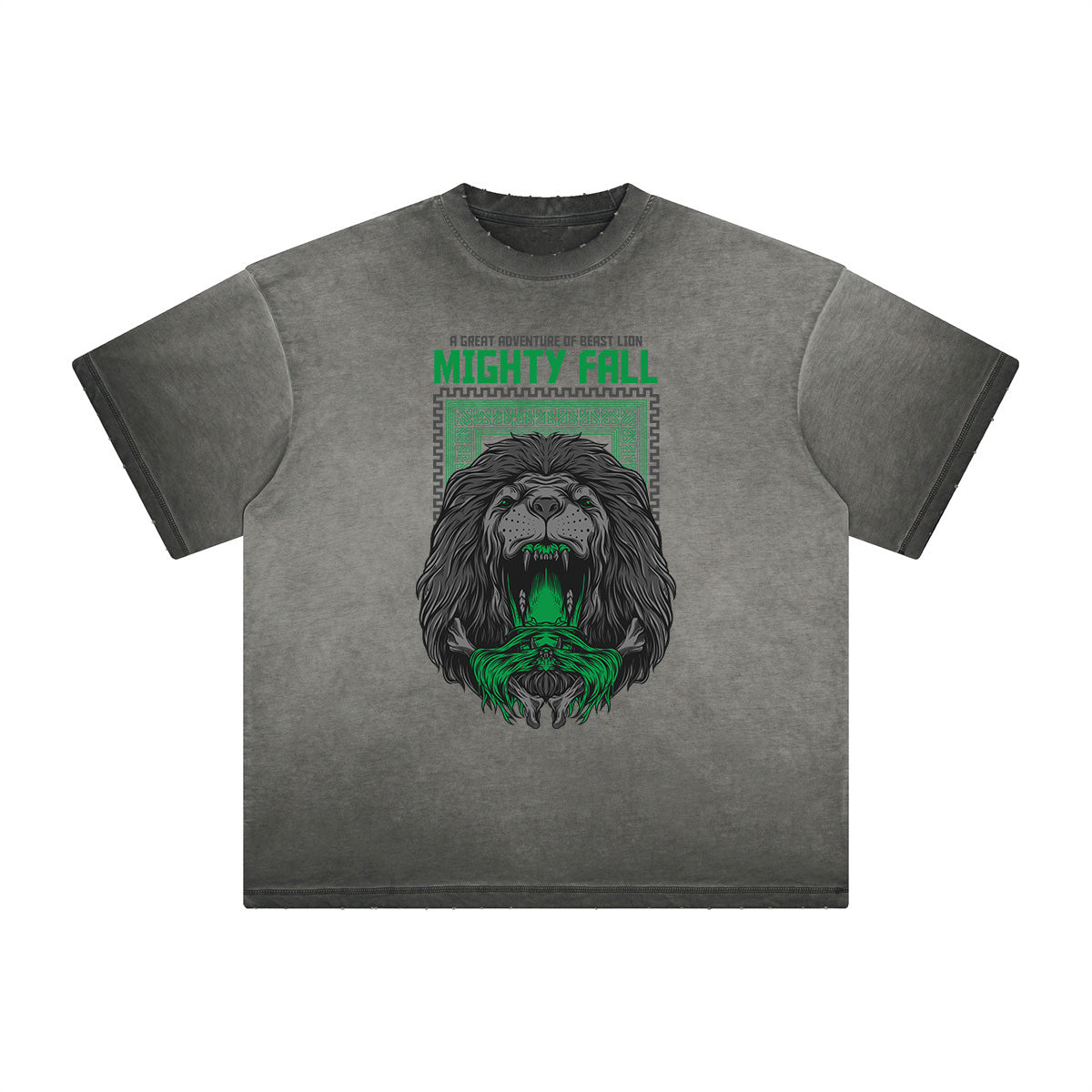 Vintage Frayed Humorous Cartoon Design Tee