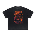 Thick Faded Humorous Cartoon Graphic Tee