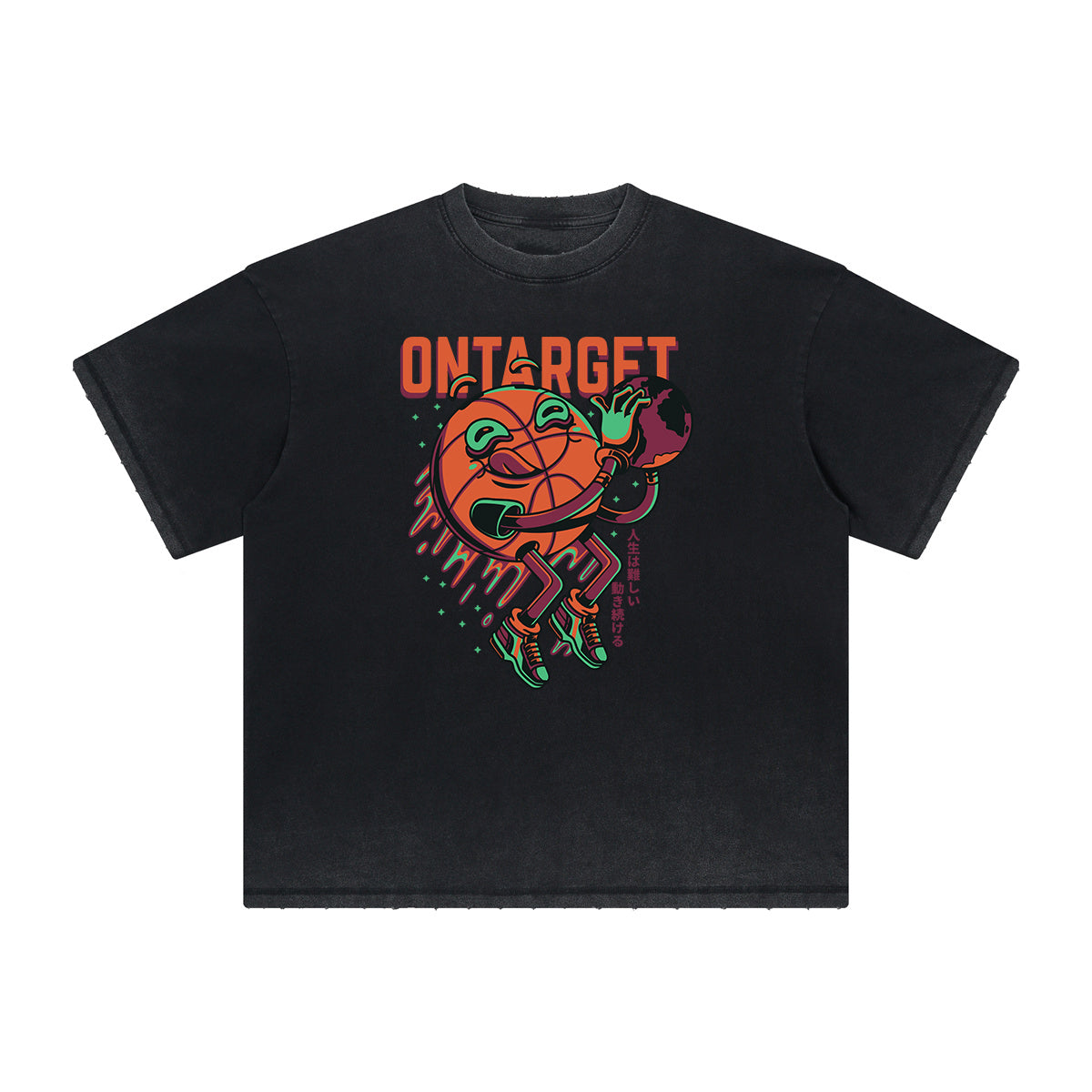 Vintage Frayed Punk Cartoon Graphic Tee