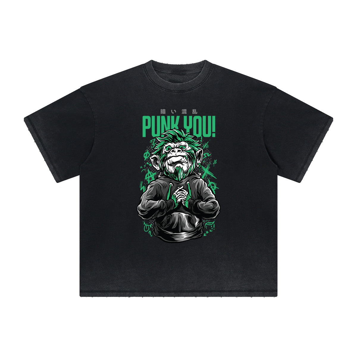 Vintage Frayed Punk Cartoon Graphic Tee