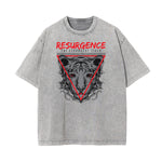 Faded Punk Cartoon Pattern T Shirt