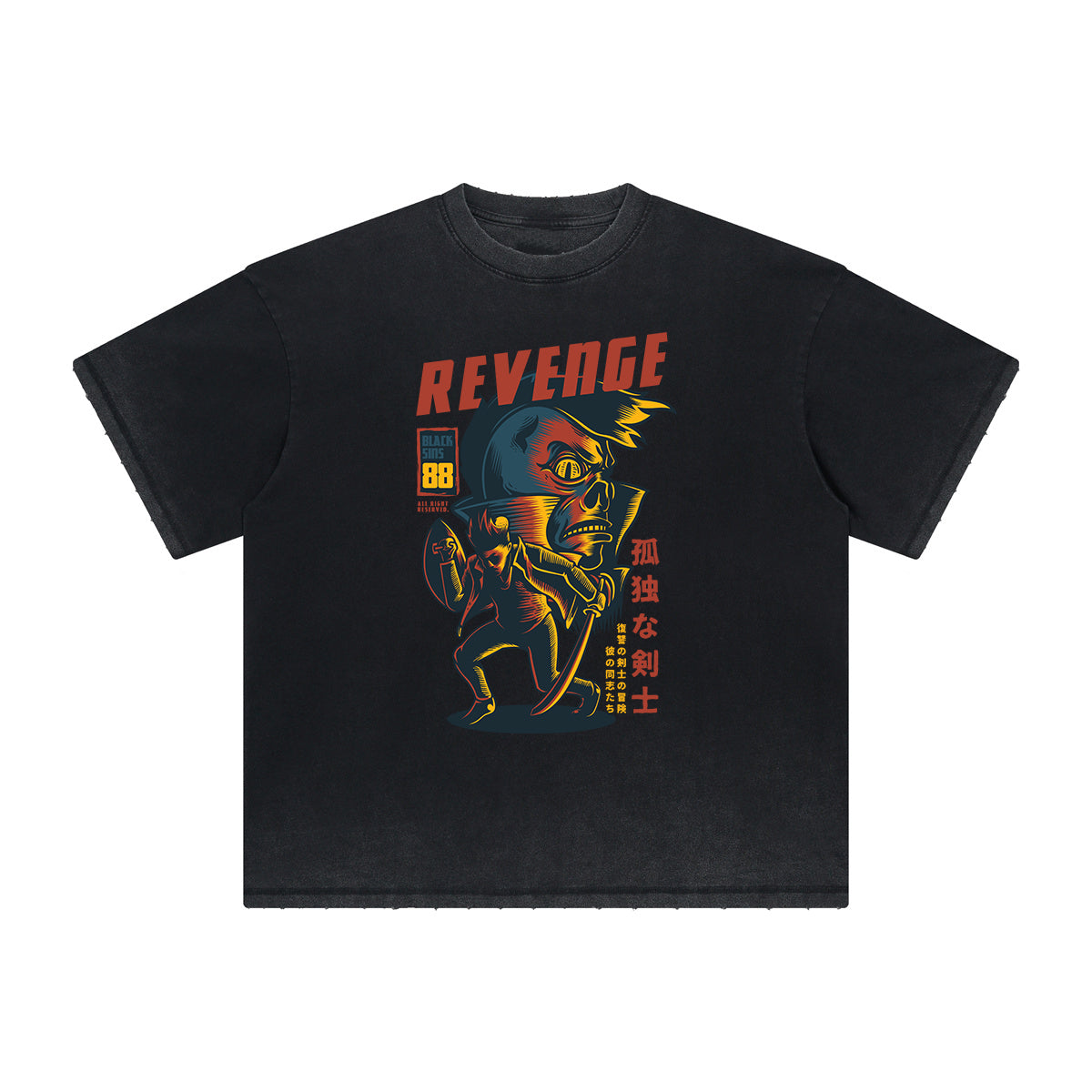 Vintage Frayed Punk Cartoon Graphic Tee