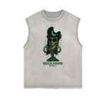Cartoon Abstract Graphic Muscle Tank